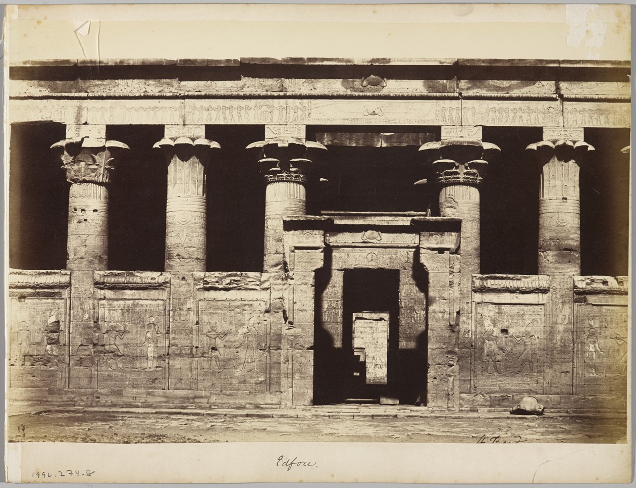 Edfu, Egyiptom alkotó: Antonio Beato