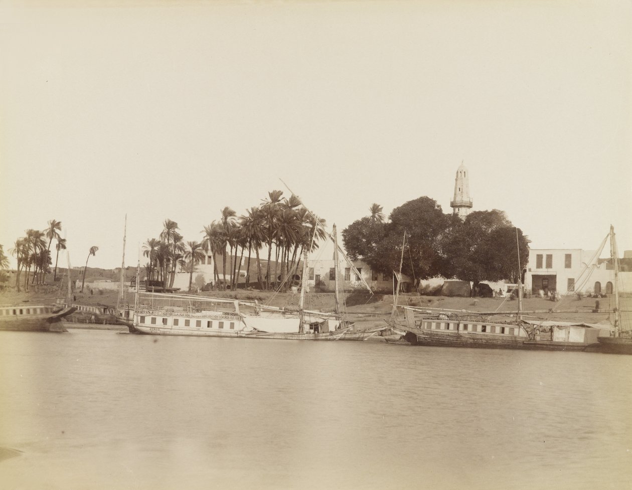 Kilátás Afsouanra, Egyiptom alkotó: Antonio Beato