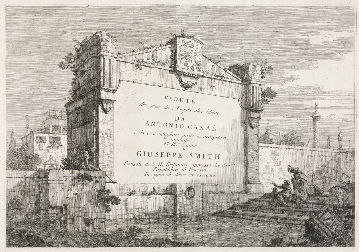 Nézetek: Címlap, 1735-1746. alkotó: Giovanni Antonio Canal