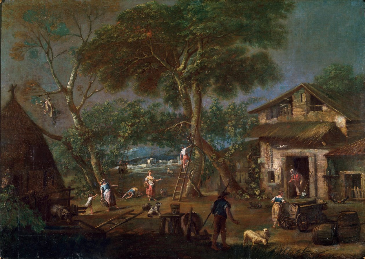 Olasz táj, 1750-1795 alkotó: Antonio Diziani