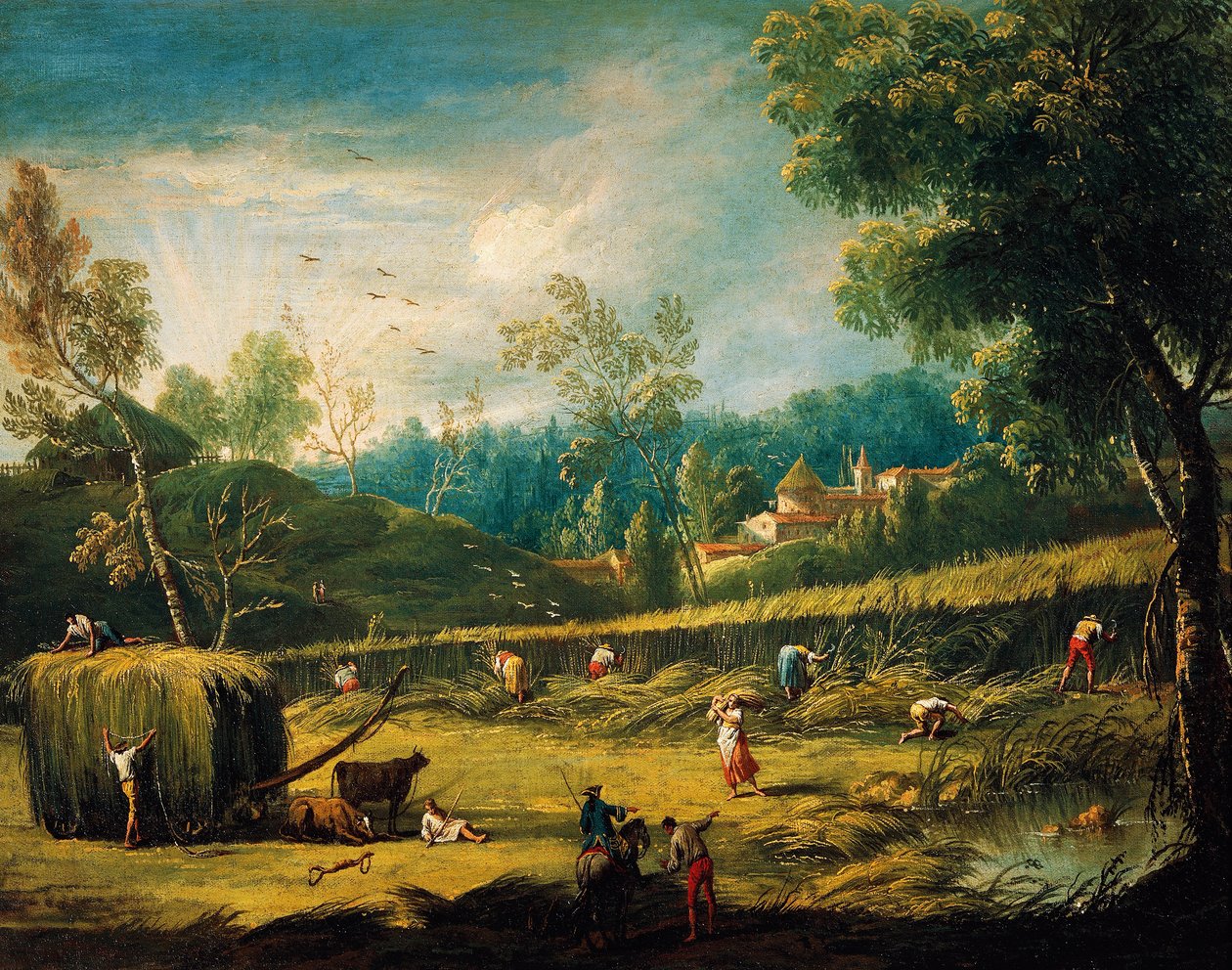 A nyár, Antonio Diziani (1737-1797) festménye. alkotó: Antonio Diziani