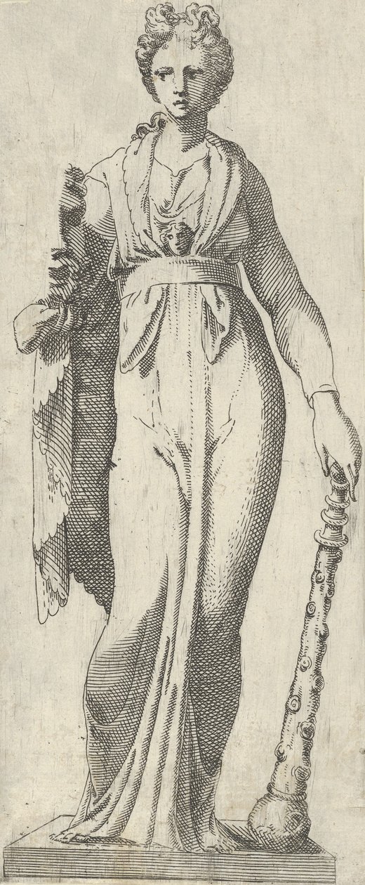 Melpomene, from the Mattei sarcophagus, Rome, 1540-45.  alkotó: Antonio Fantuzzi