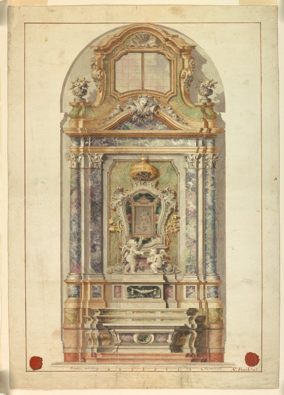 Oltár alkotó: Antonio Foschini, 1741 – 1813