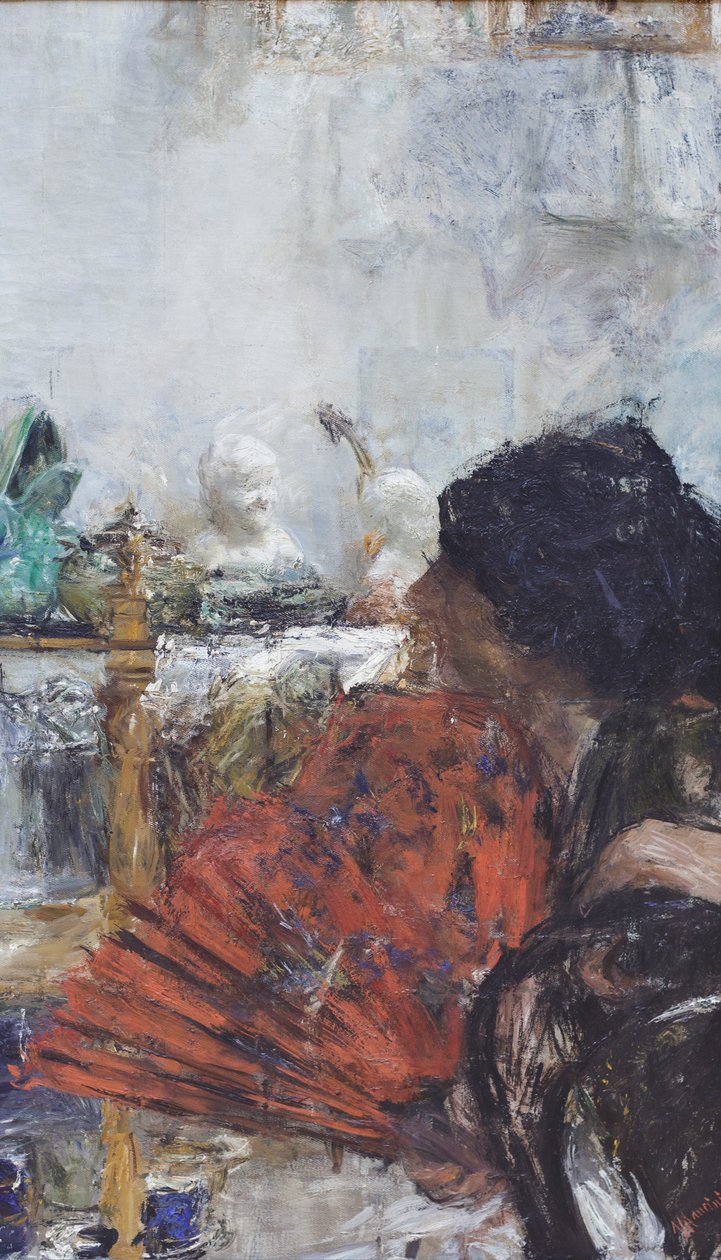 Nő a piros legyezővel alkotó: Antonio Mancini
