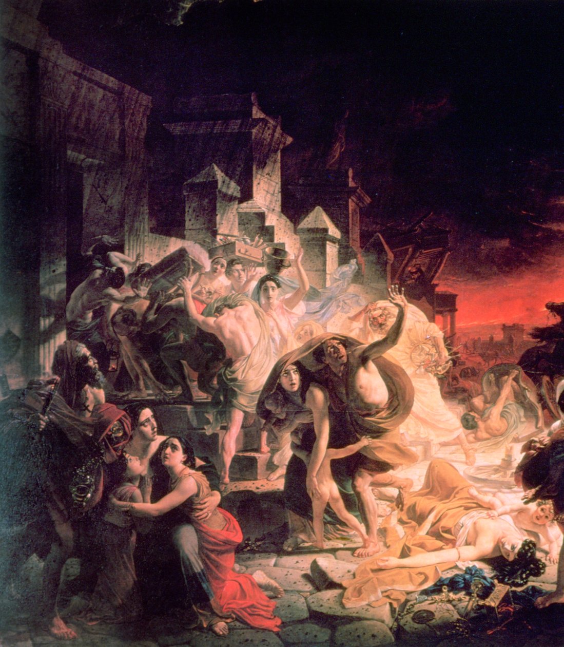 Pompeii részlet utolsó napja, 1833 alkotó: Antonio Molinari