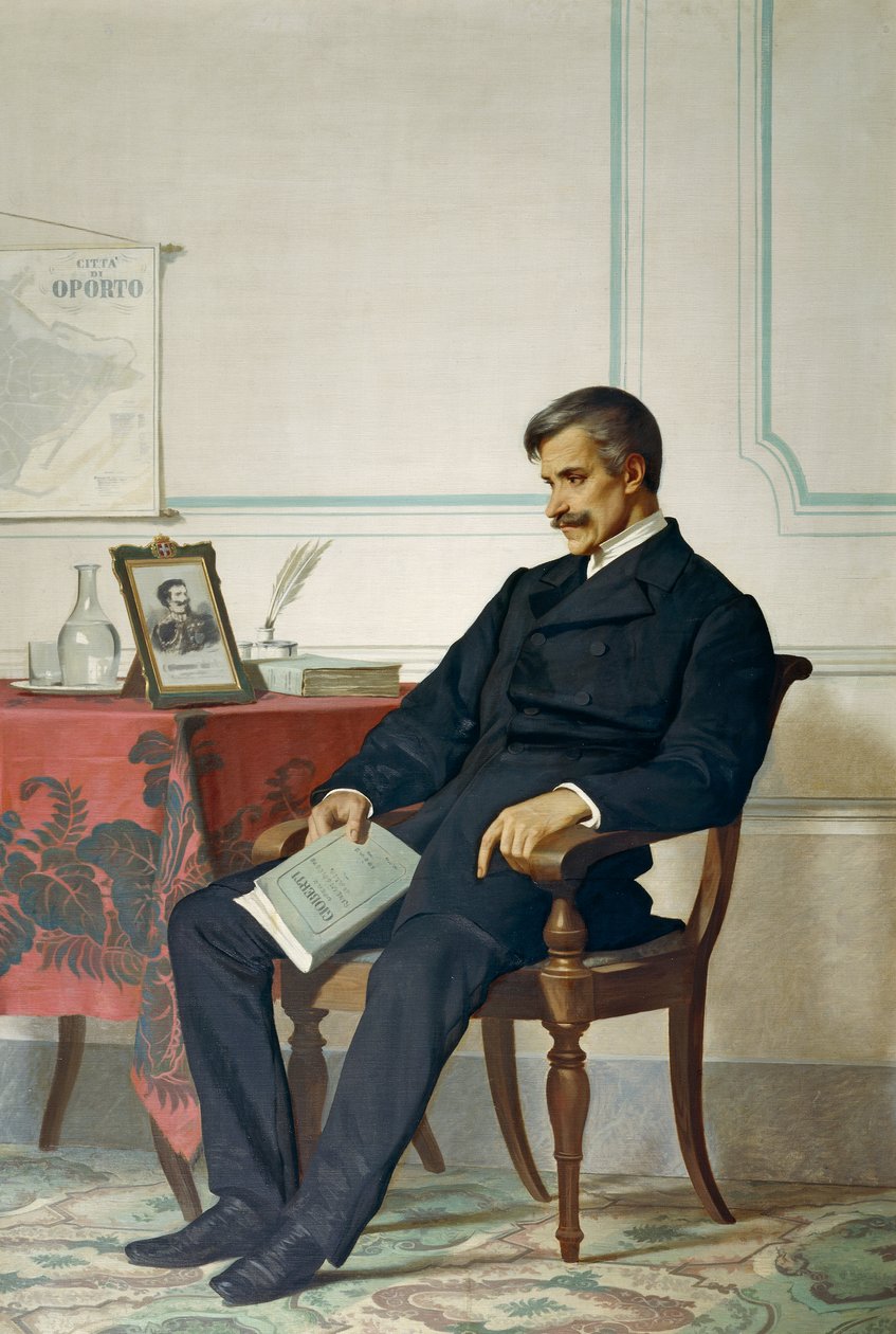 Károly Albert király Portóban (Torino alkotó: Antonio Puccinelli