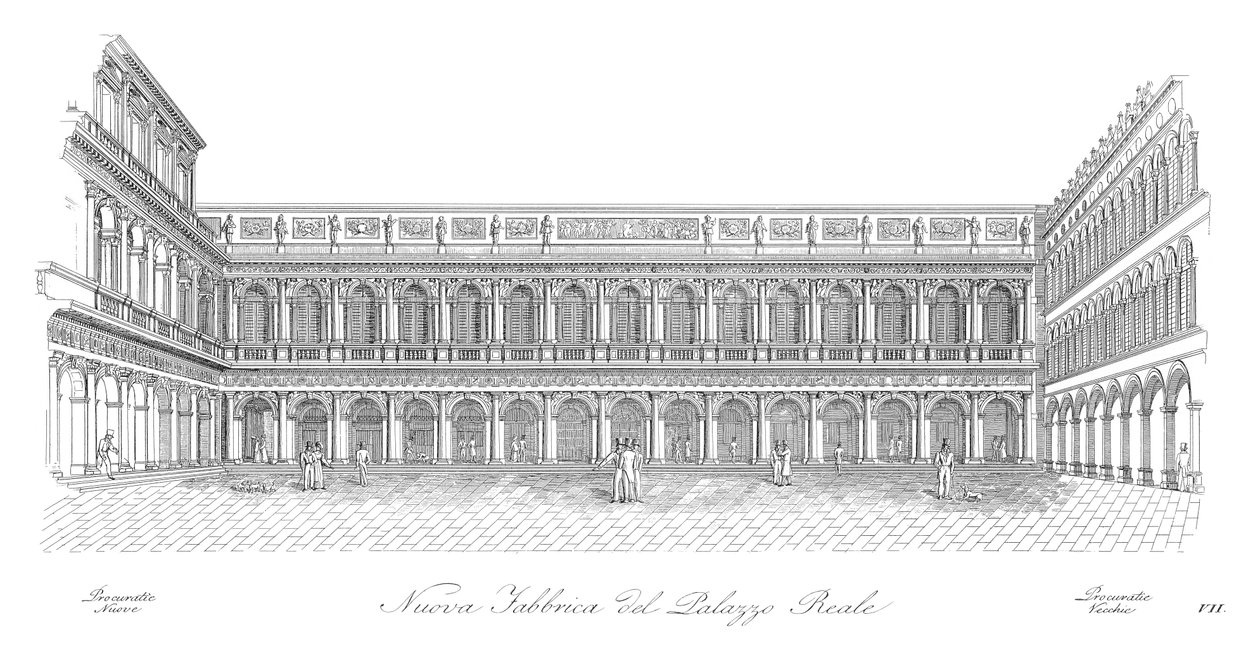 A Piazza di San Marco Velencében alkotó: Antonio Quadri