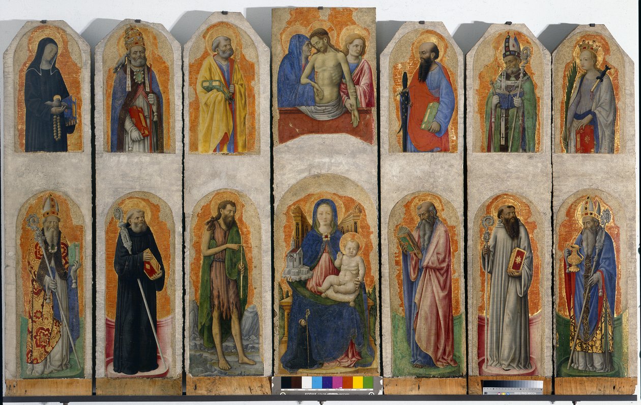 Pragliai poliptichon, 1448 körül alkotó: Antonio Vivarini