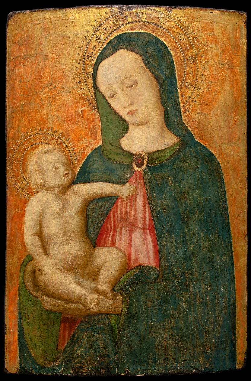 A Szűz és a Gyermek (tempera a panelen) alkotó: Antonio Vivarini
