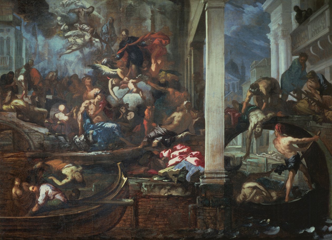 Halál Velencében, 1666 alkotó: Antonio Zanchi