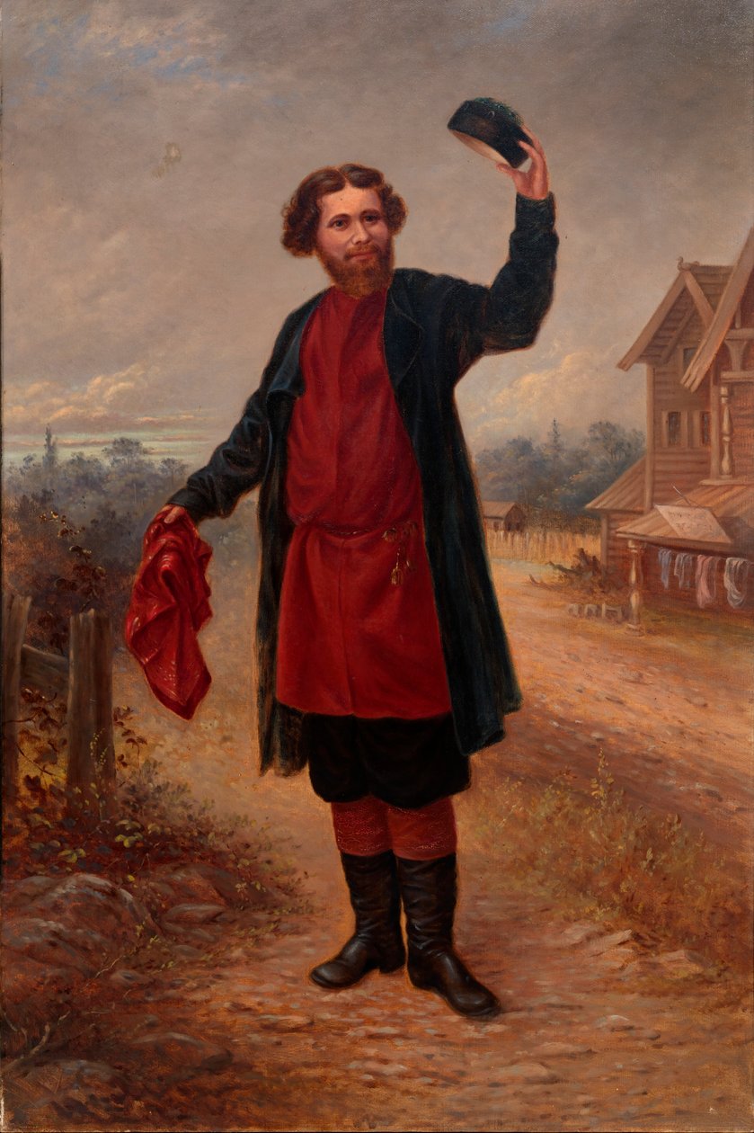 Orosz férfi, kb. 1890-1899. alkotó: Antonio Zeno Shindler