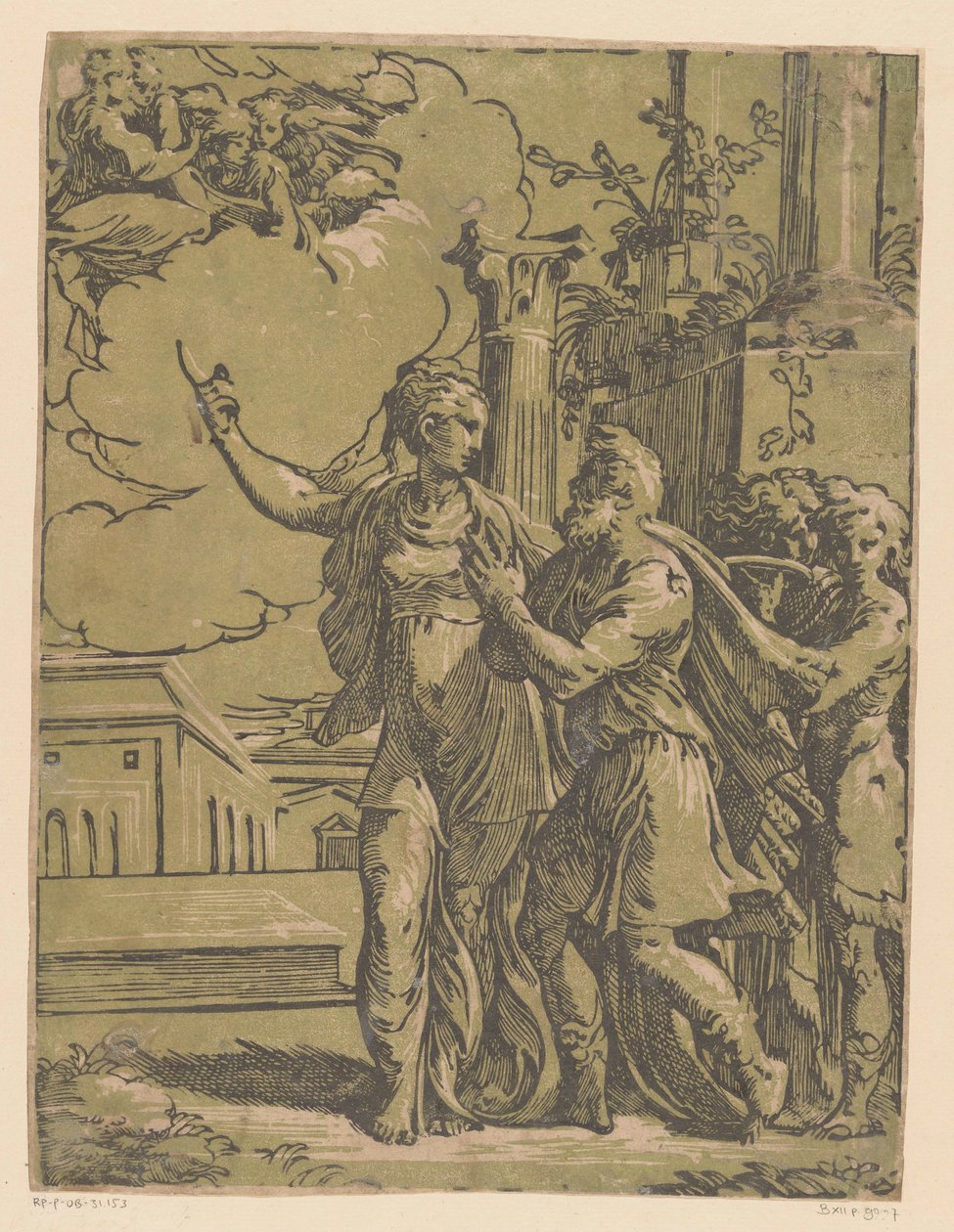 Augustus császár és a tiburtinus Szibilla alkotó: Antonio da Trento