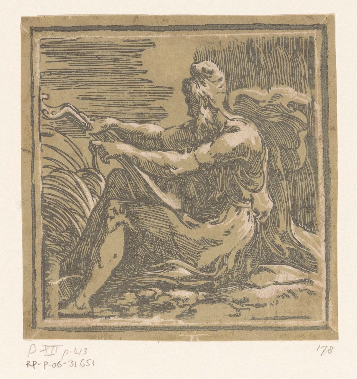 Férfi lanttal alkotó: Antonio da Trento