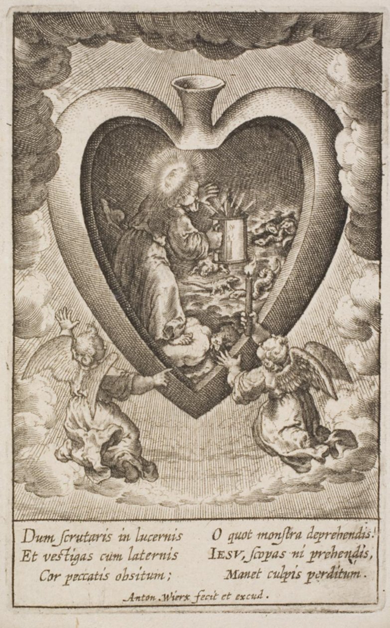 Szent szív Jézus szeretőjének alkotó: Antonius Wierix
