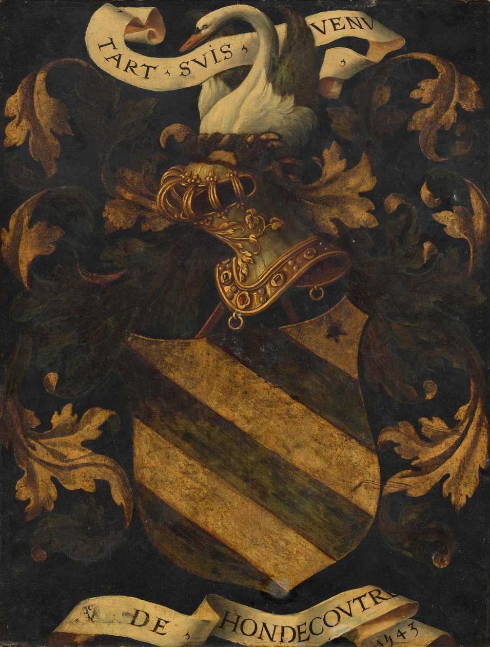Címeres címer [hátlap], 1543. alkotó: Antwerp 16th Century