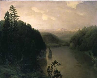 Gornoje-tó az Urálban alkotó: Apollinari Mikhailovich Vasnetsov
