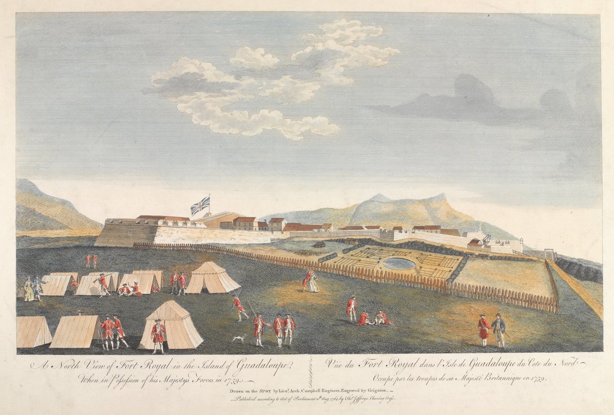 Fort Royal, Guadeloupe, 1759 alkotó: Archibald Campbell