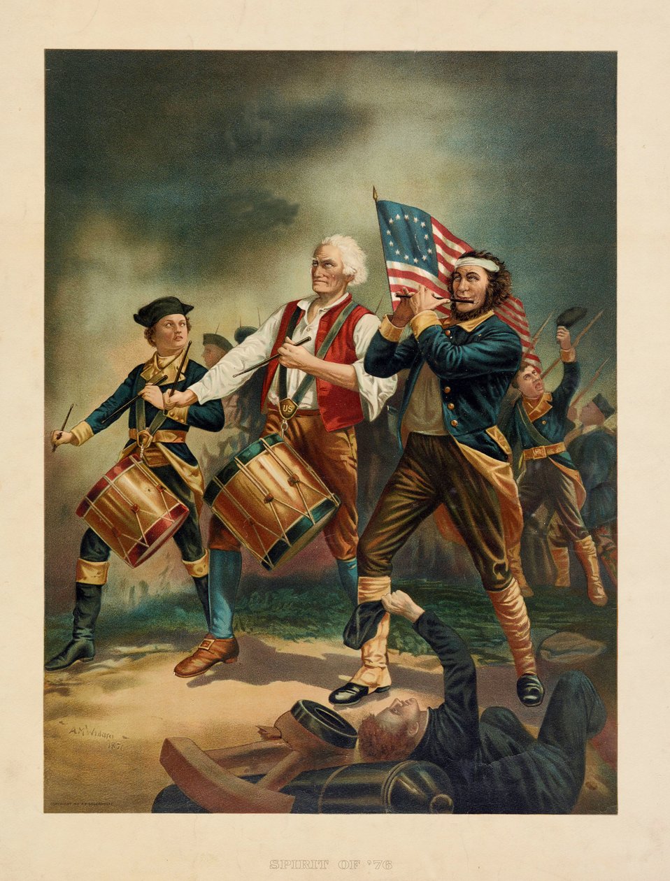 Spirit of 76, kocsma. 1898 alkotó: Archibald Willard