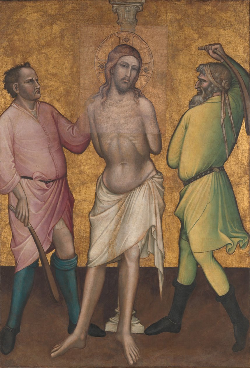 A zászlózás, 1395-1400 körül alkotó: Aretino Luca Spinello or Spinelli