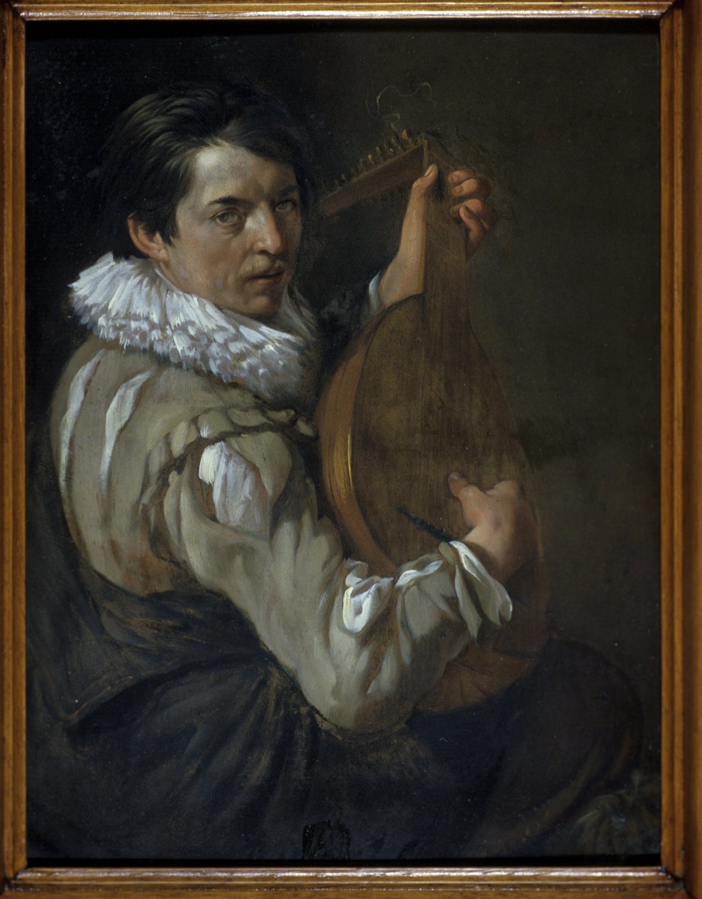 The Lant Player (olaj, réz) alkotó: Arie de Vois
