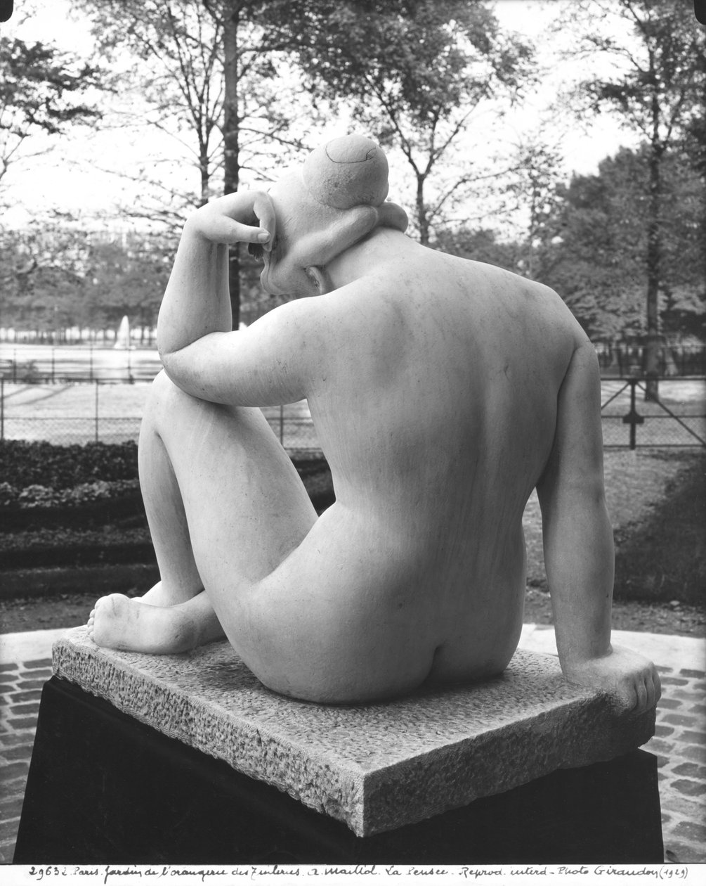 Mediterrán, vagy Gondolat, hátulról nézve, 1923 (lásd még 253097) (márvány) alkotó: Aristide Maillol