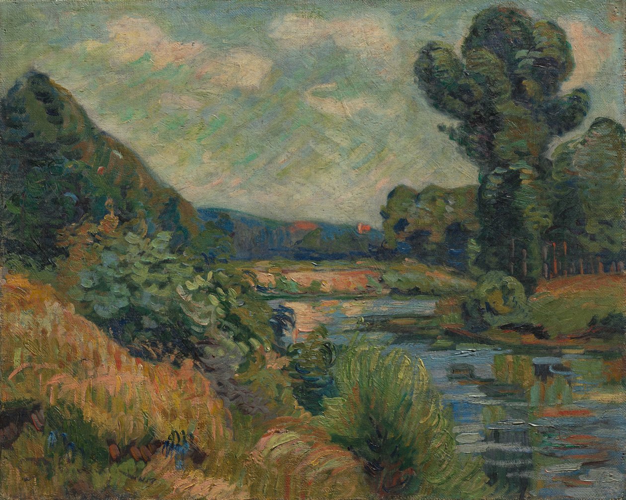 A Marne partjai Charentonban alkotó: Armand Guillaumin