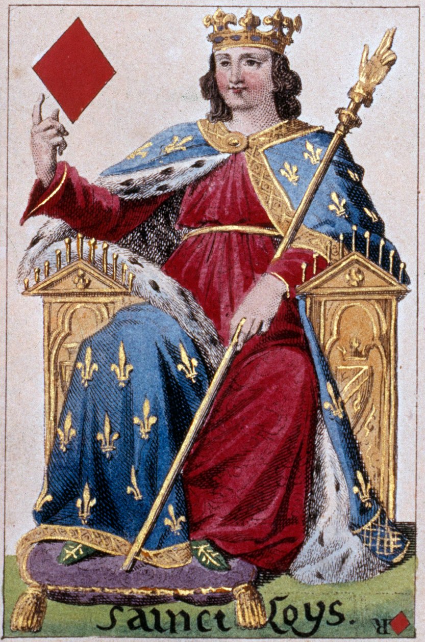 Szent Lajos király ábrázolása alkotó: Armand Gustave Houbigant