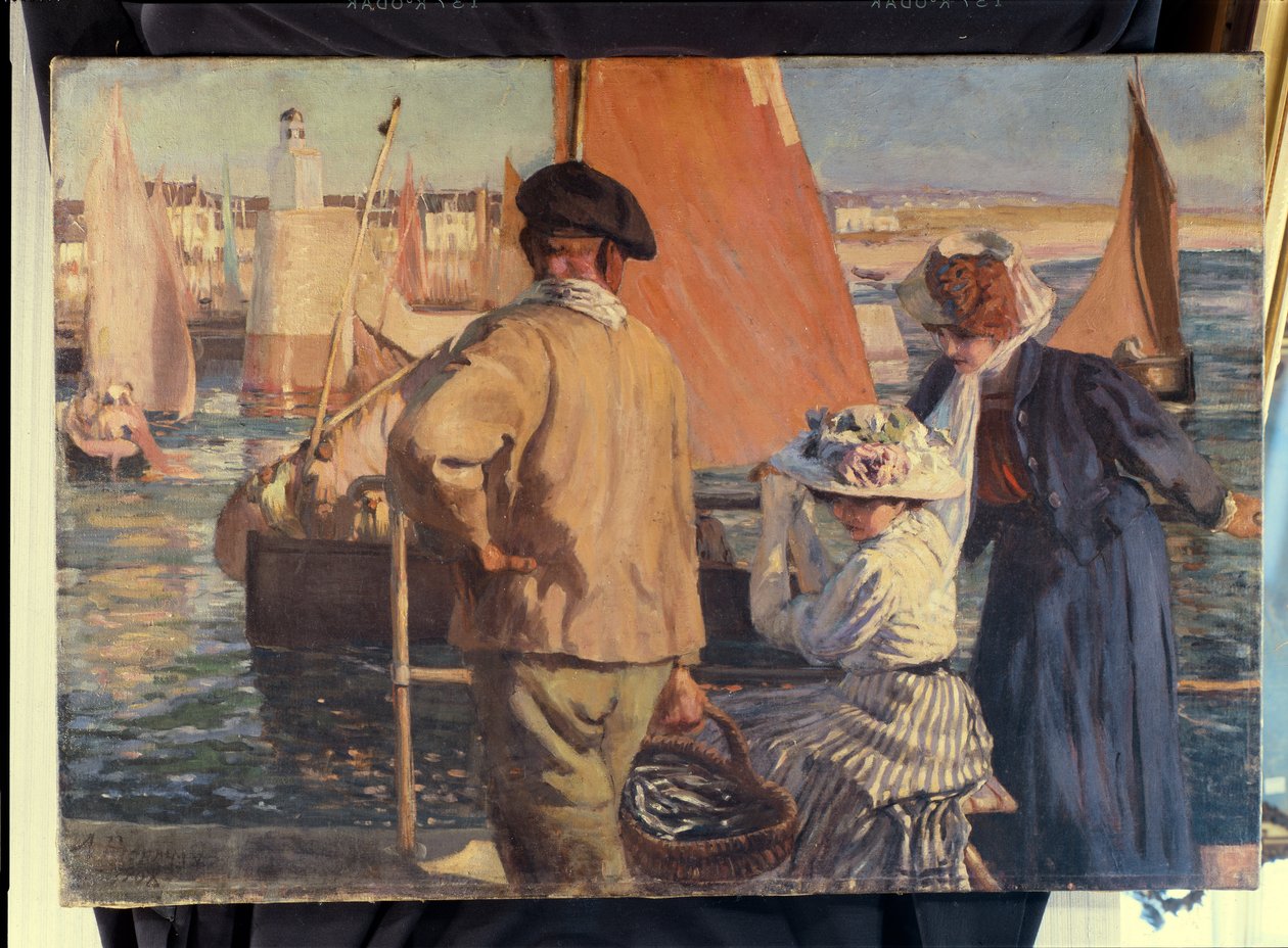 A nantes-i kikötő alkotó: Armand Joseph Bonamy