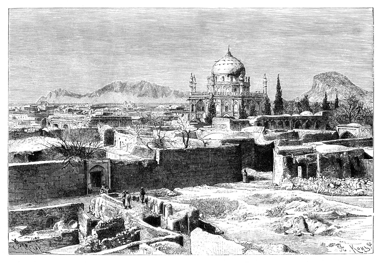Kandahár, Afganisztán, 1895. alkotó: Armand Kohl