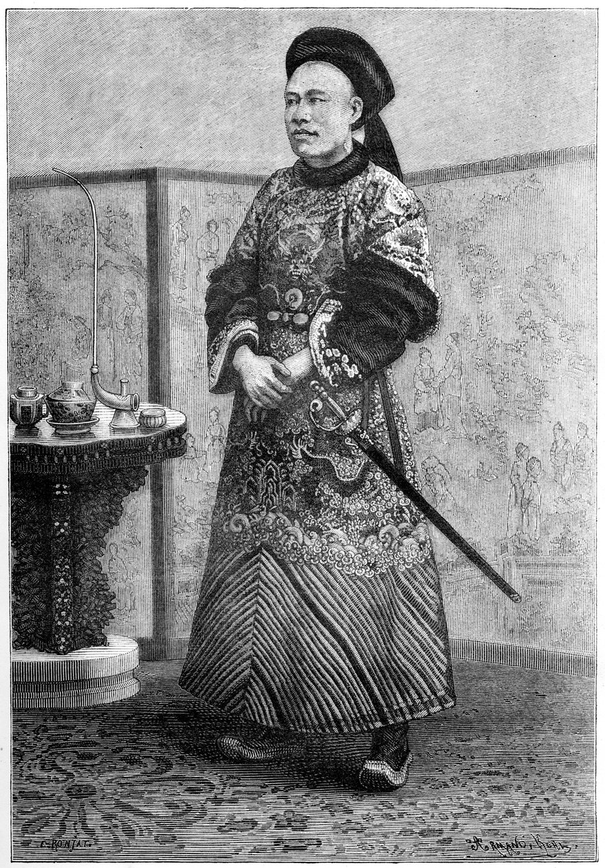 M Tseng, kínai miniszter Párizsban, 1895. alkotó: Armand Kohl