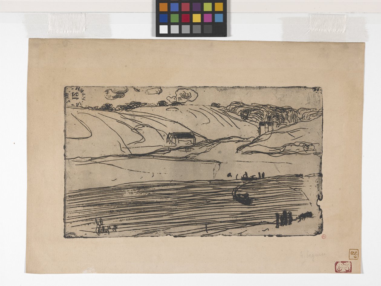 La Pèche (halászat) (rézkarc és rulett) alkotó: Armand Séguin