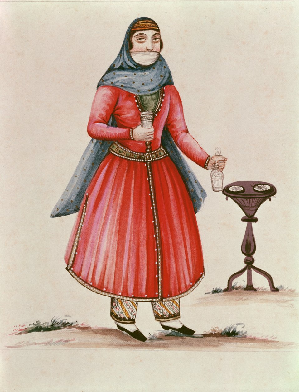 Örmény jelmez 1840 körül (wc papíron) alkotó: Armenian School