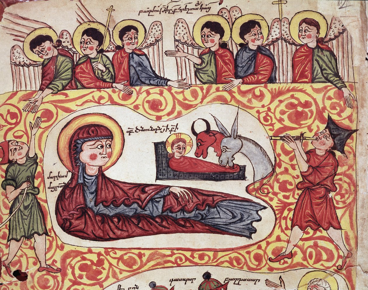 A pásztorok imádása (miniatűr alkotó: Armenian School