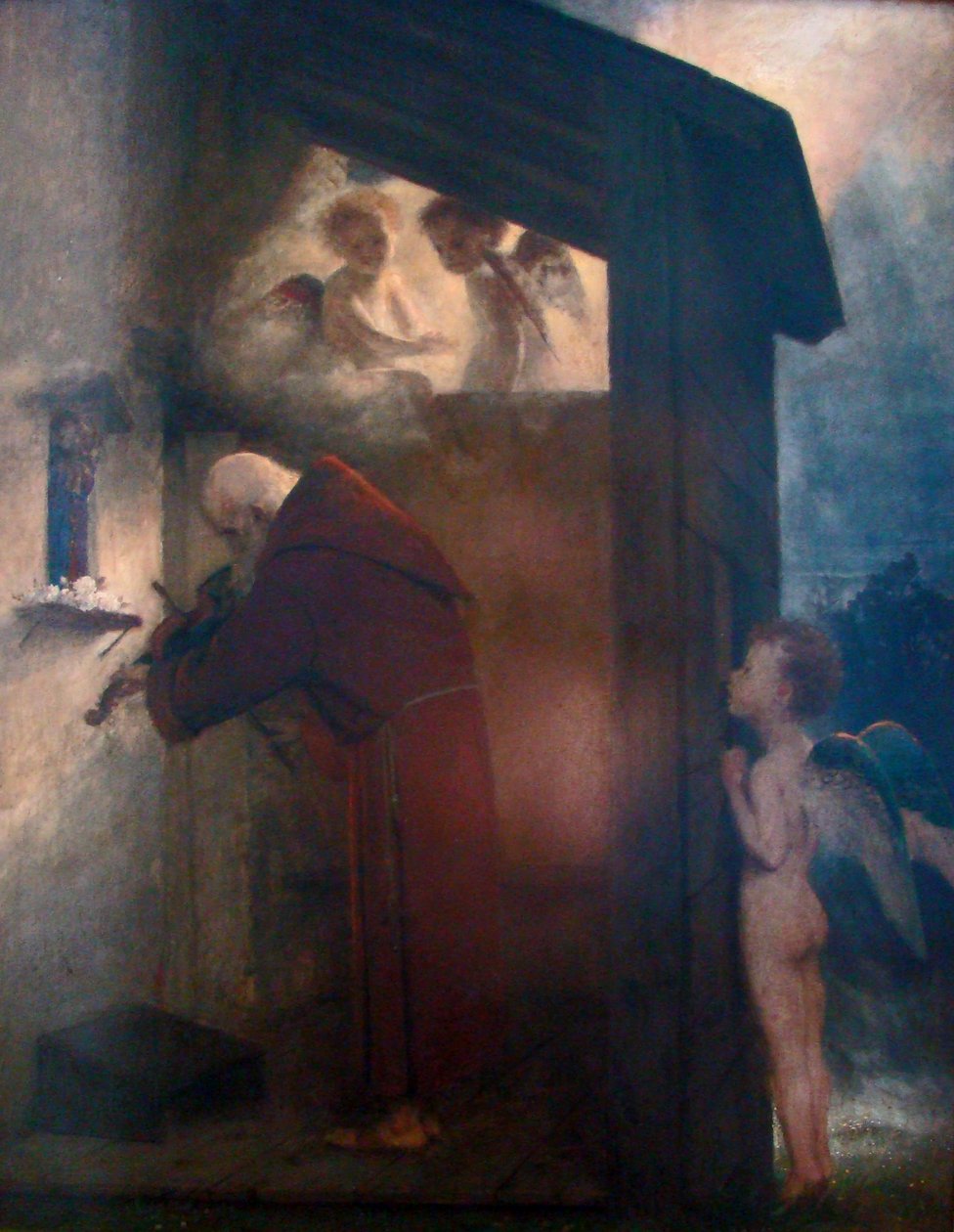 Einsiedler alkotó: Arnold Böcklin