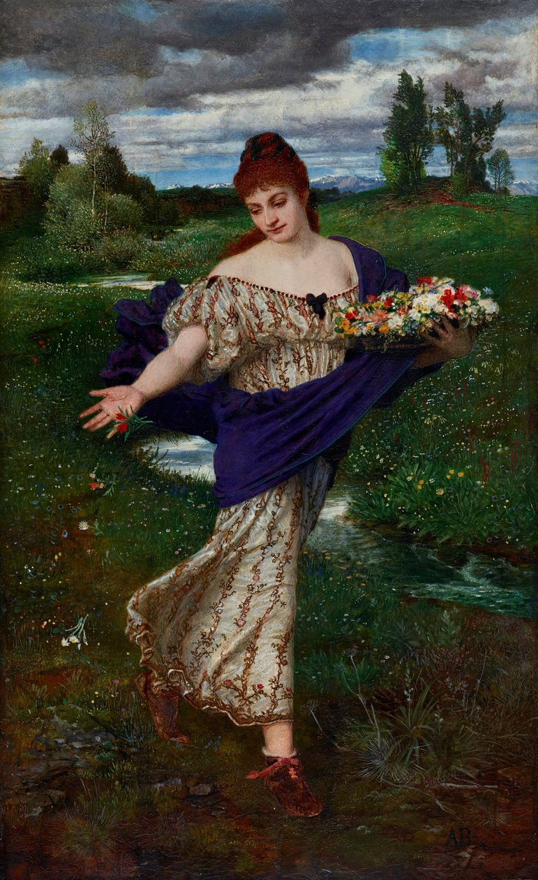 Flóra, virágok szórása alkotó: Arnold Böcklin