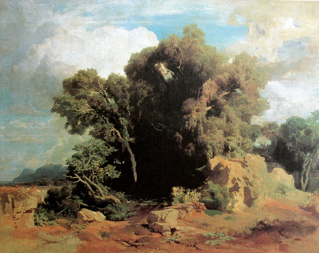 A Pontine mocsarakban alkotó: Arnold Böcklin