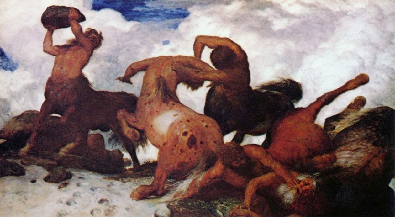 Kentaurenkampf alkotó: Arnold Böcklin