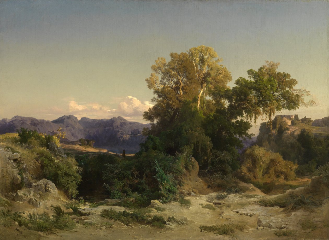 Táj a római Campagnában alkotó: Arnold Böcklin