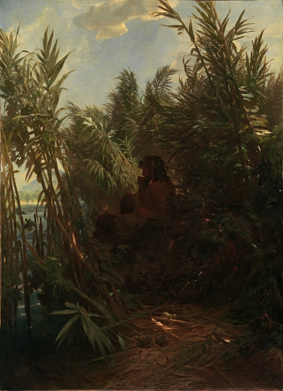 Pan a nádasban alkotó: Arnold Böcklin