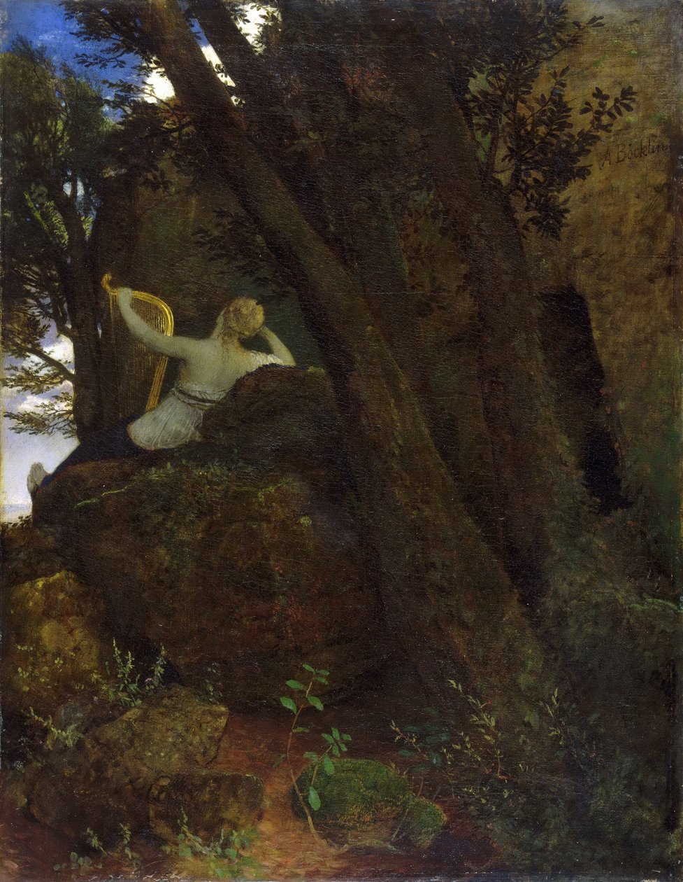 Sappho alkotó: Arnold Böcklin