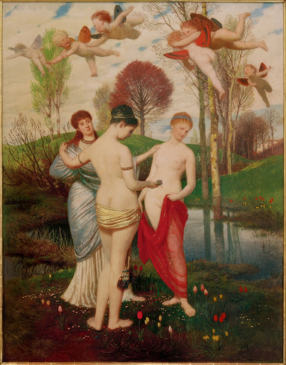 Tavaszi himnusz alkotó: Arnold Böcklin
