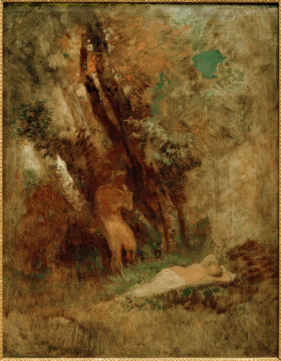Waldlandschaft alkotó: Arnold Böcklin