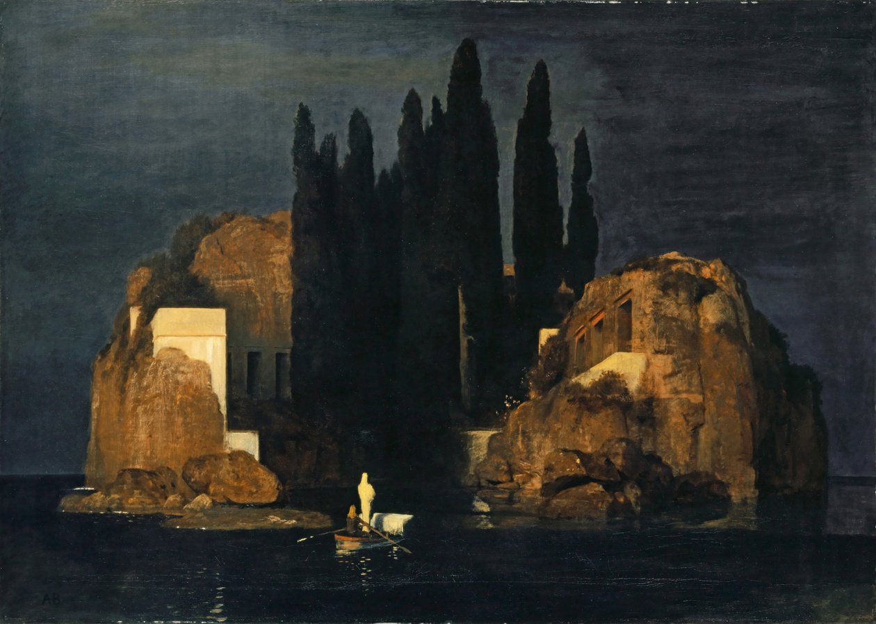 A halottak szigete alkotó: Arnold Böcklin