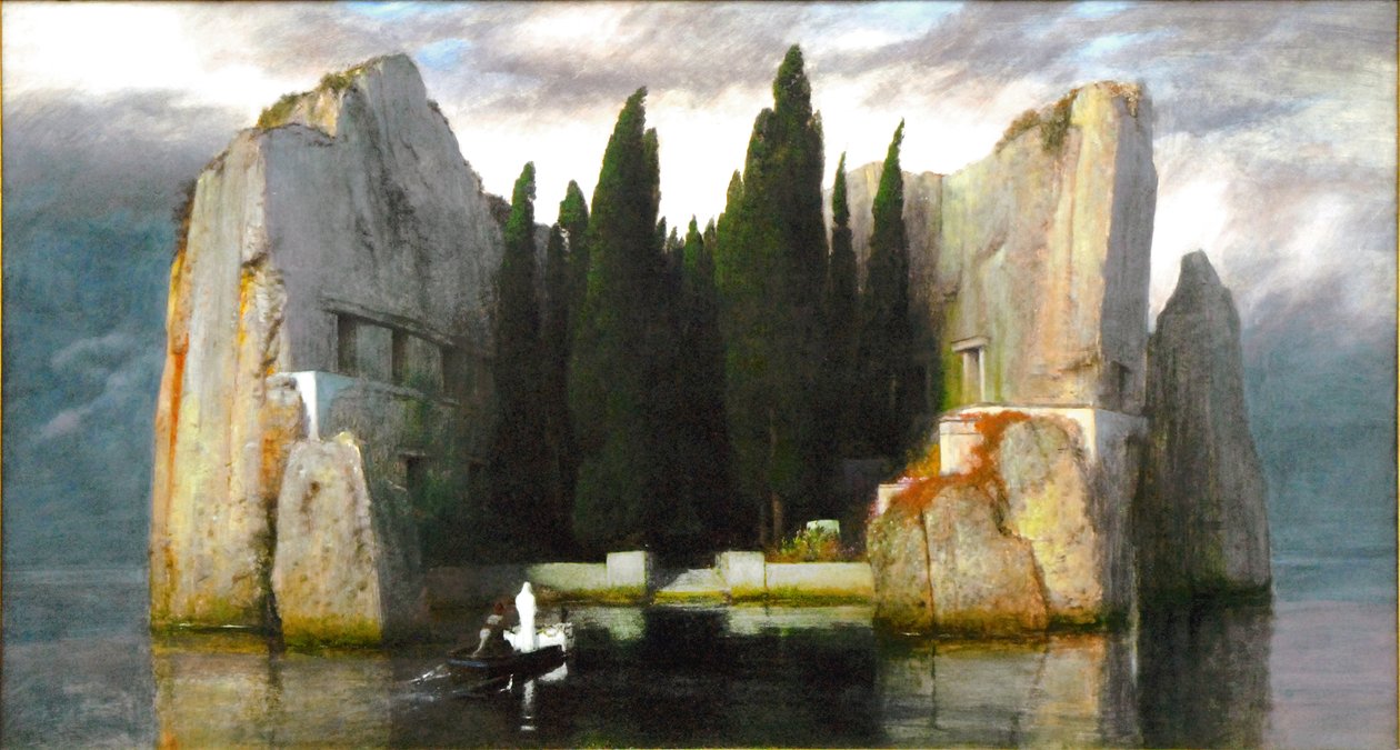 Német: Die Toteninsel Halottak szigete alkotó: Arnold Böcklin