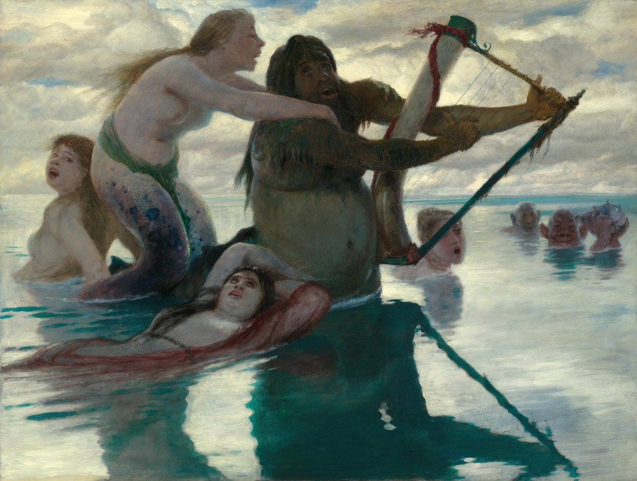 A tengerben, 1883. alkotó: Arnold Böcklin