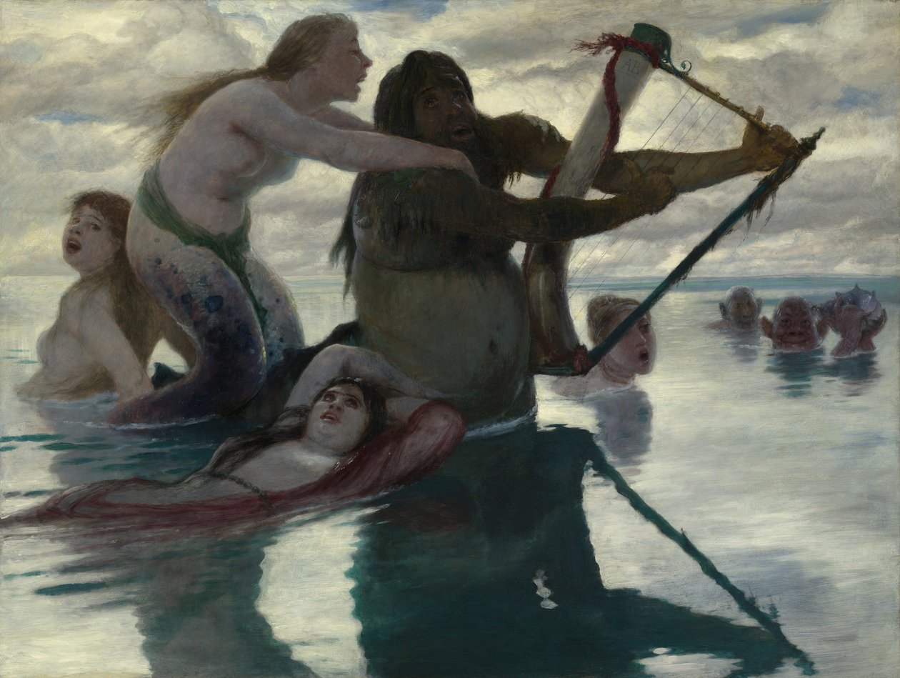 A tengerben, 1883 alkotó: Arnold Böcklin