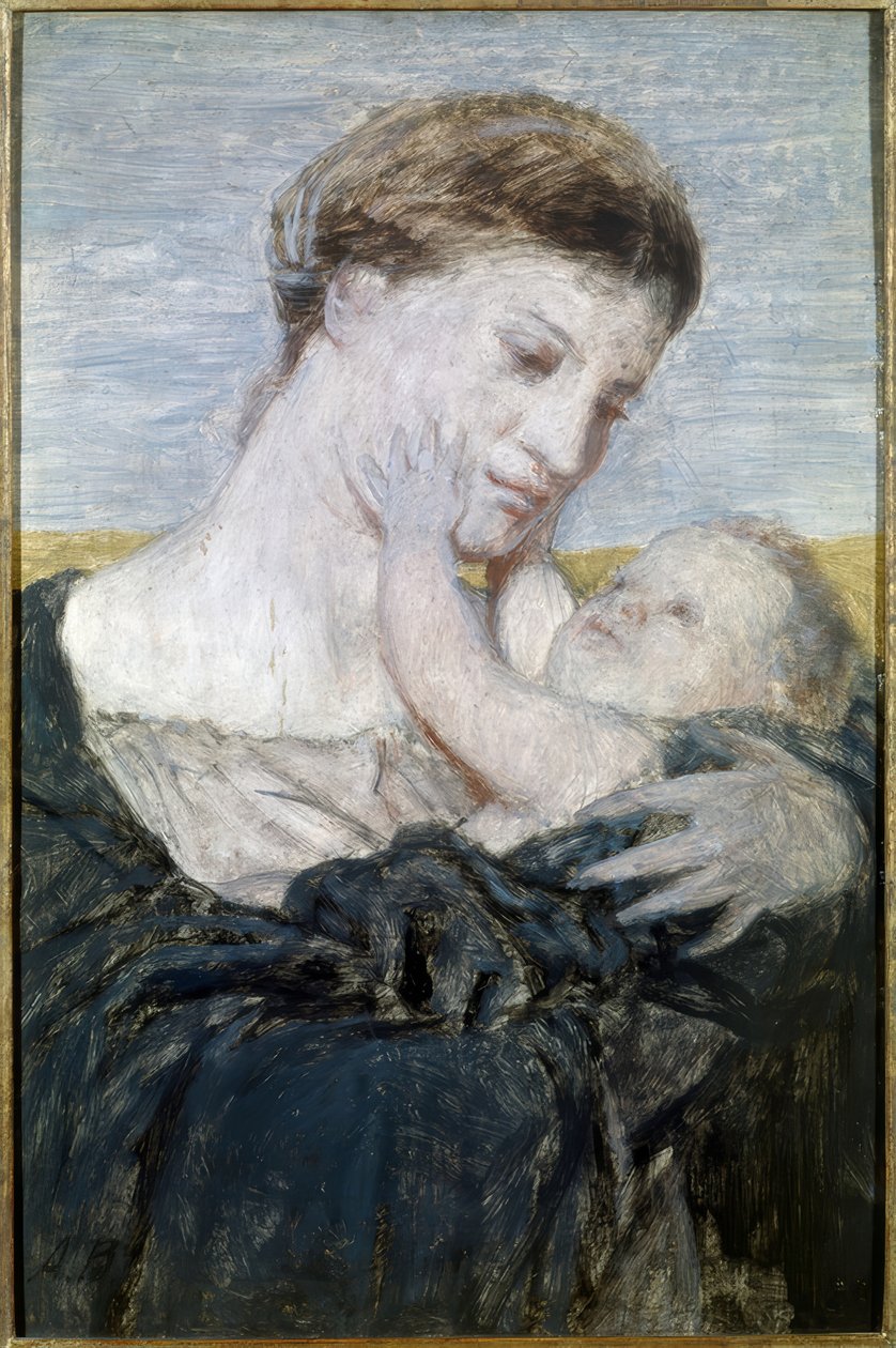 anya és gyermek alkotó: Arnold Böcklin