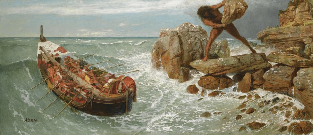 Odüsszeusz és Polifémosz, 1896 alkotó: Arnold Böcklin