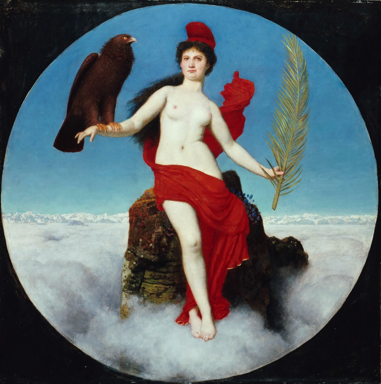 The Freedom Helvetia, 1891. alkotó: Arnold Böcklin
