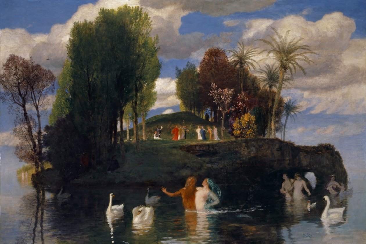 Az élet szigete, 1888. alkotó: Arnold Böcklin